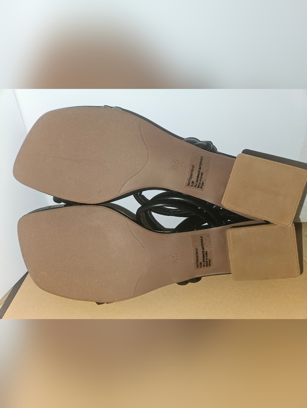 Steve Madden Black Hatti Strappy Sandals. NWOT. (BIN9) - Picture 7 of 8
